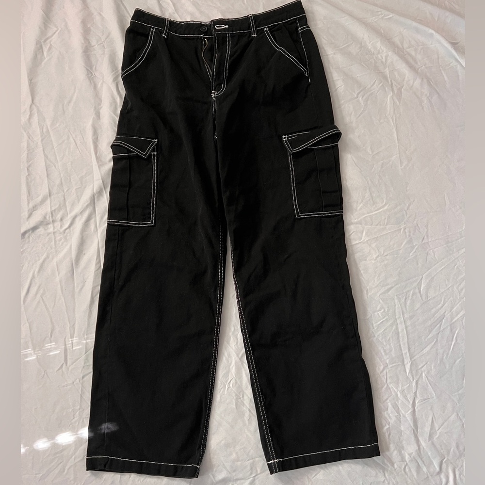 black cargo pants